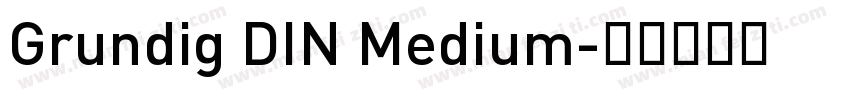 Grundig DIN Medium字体转换
